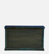 Sheesham Wood Sideboard In Scratch Resistant Ocean Blue Finish